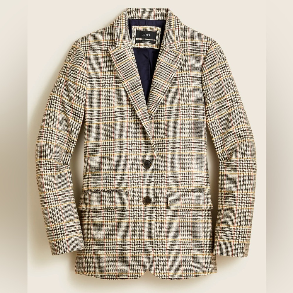 J. Crew Sommerset blazer in glen plaid English wool, size 16